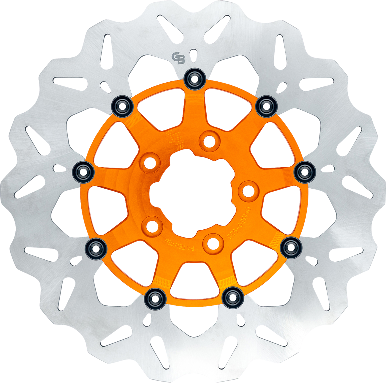 GBRAKES Brake Rotor - Front - Orange GBDU024
