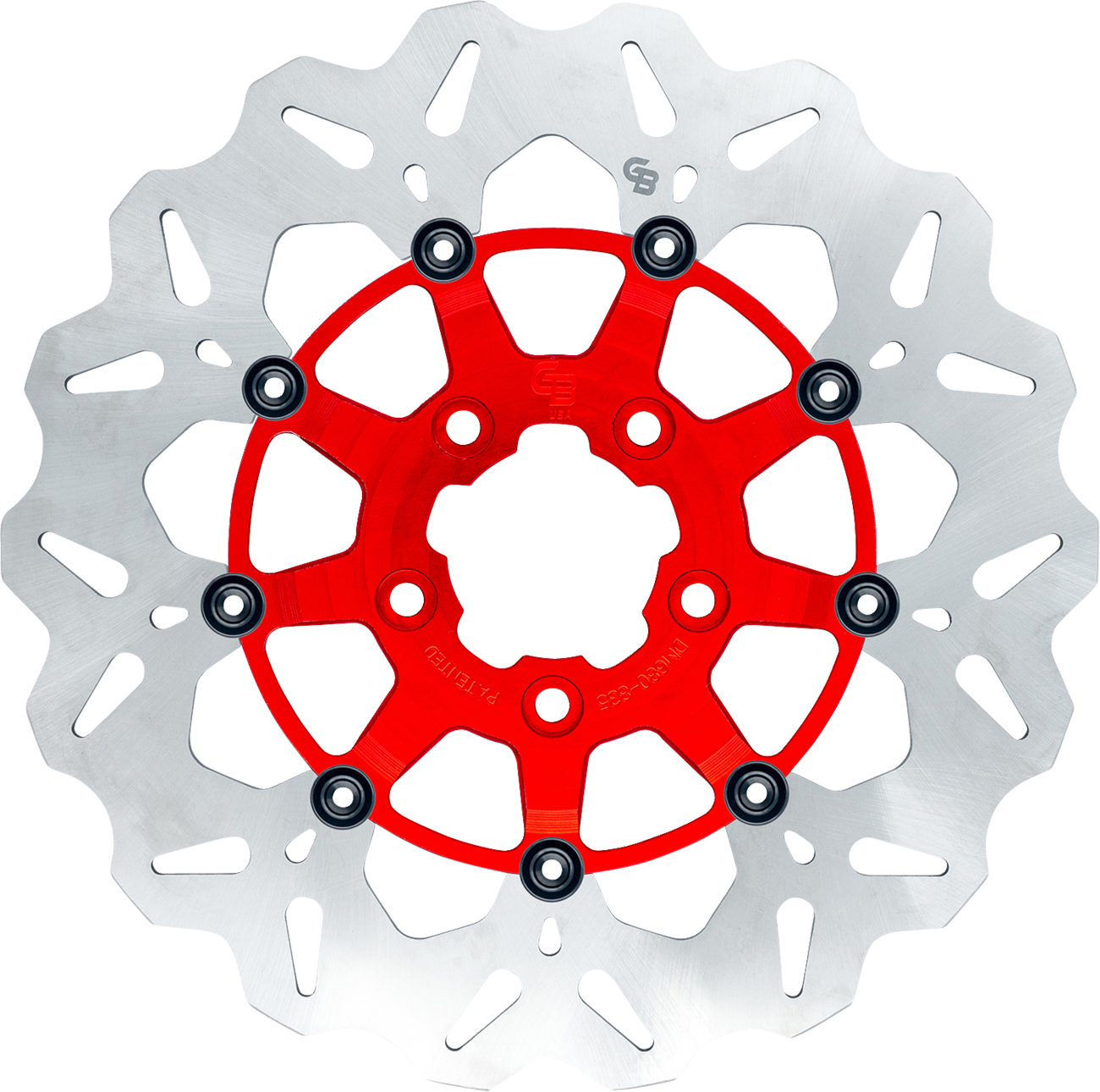 GBRAKES Brake Rotor - Rear - Red GBDU026