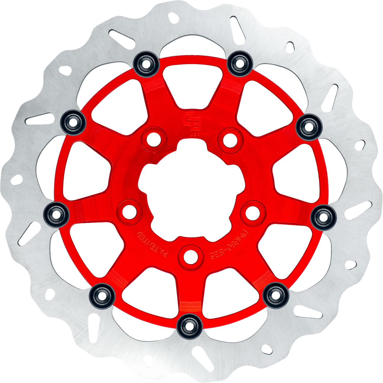 GBRAKES Wave® Brake Rotor - Front - 13" - Narrow Band - Red GBDU035