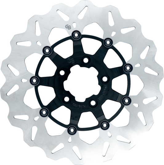 GBRAKES Wave® Brake Rotor - Front - 12.5" - Black GBDU007