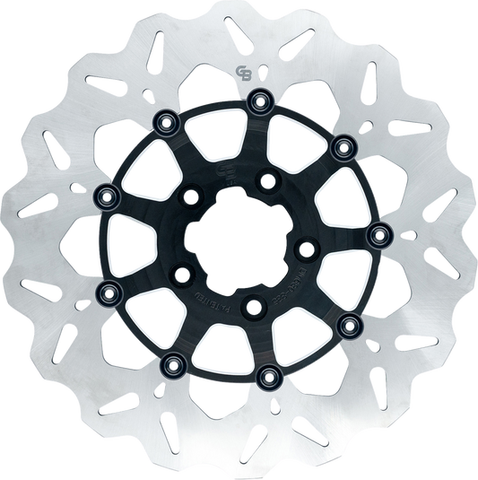 GBRAKES Wave® Brake Rotor - Front - 13" - Machined Black GBDU010