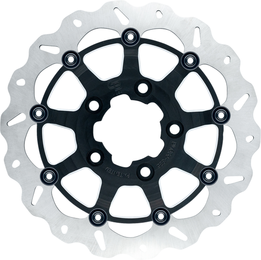GBRAKES Wave® Brake Rotor - Front - 13" - Narrow Band - Machined Black GBDU011