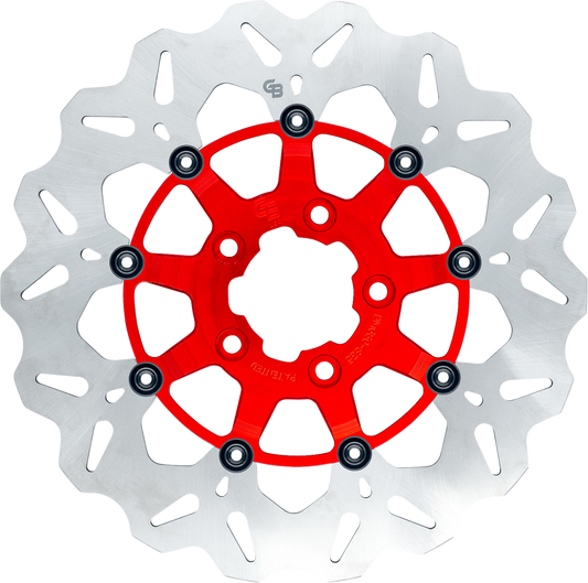 GBRAKES Brake Rotor - Front - Red GBDU019