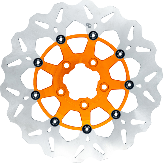 GBRAKES Wave® Brake Rotor - Front - 12.5" - Orange GBDU030