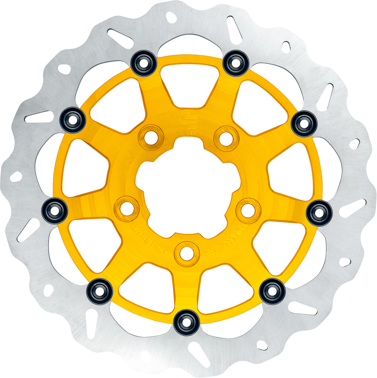 GBRAKES Wave® Brake Rotor - Front - 13" - Narrow Band - Gold GBDU034