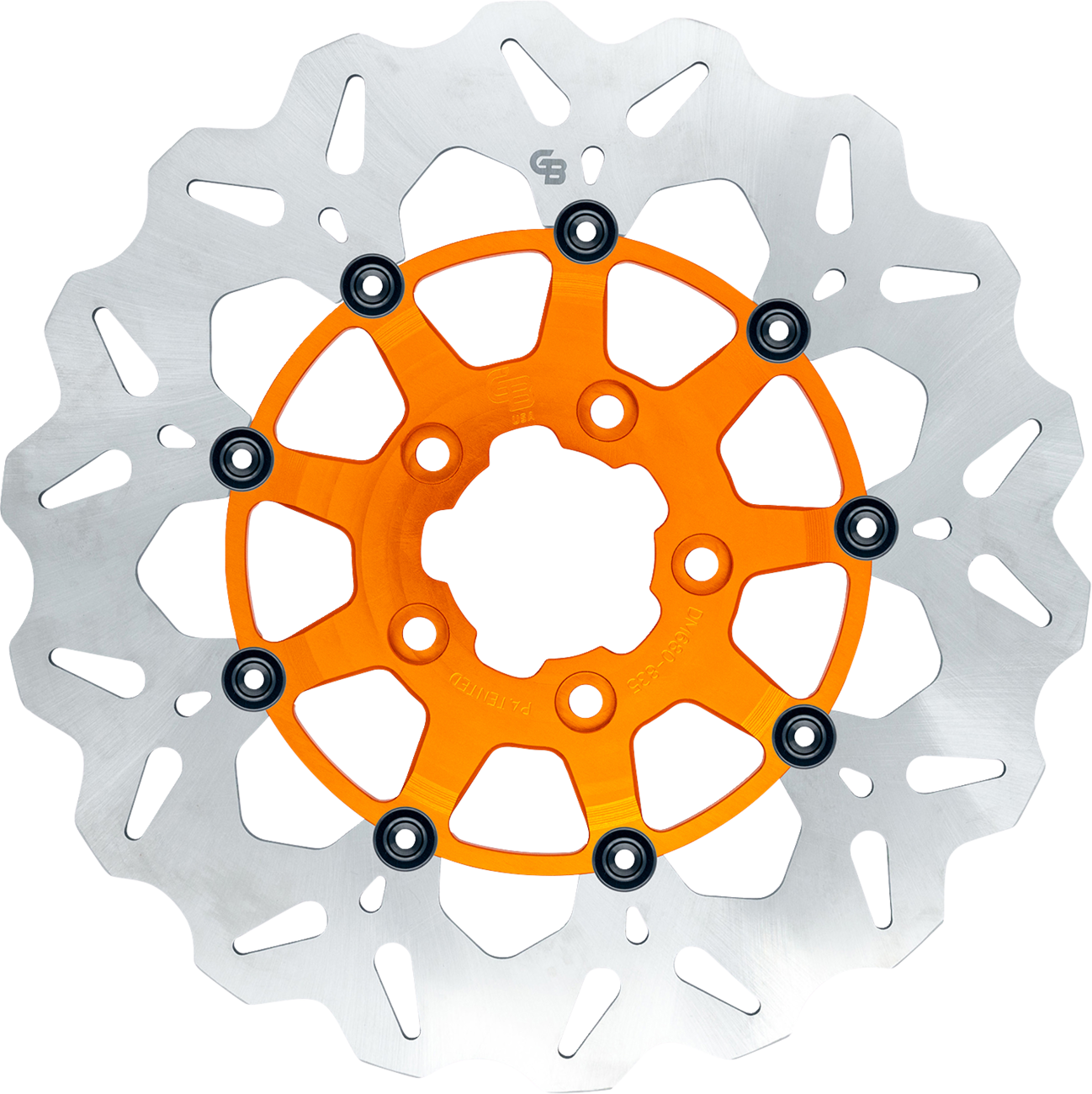 GBRAKES Brake Rotor - Front - Orange GBDU020
