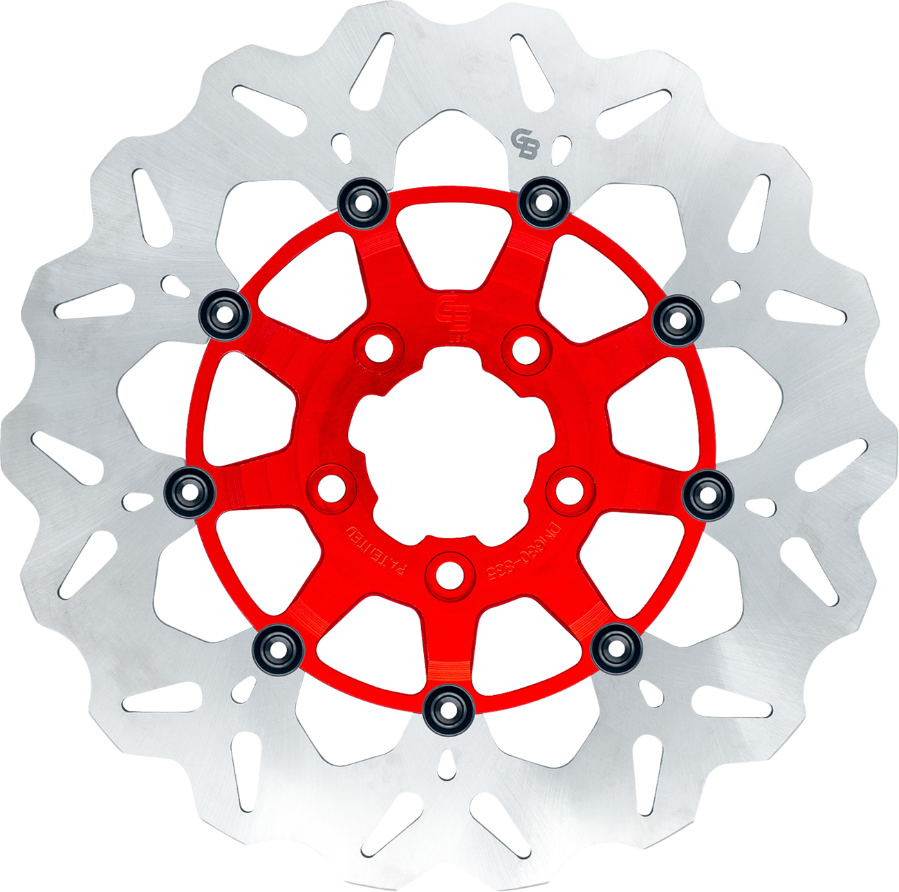 GBRAKES Brake Rotor - Front - Red GBDU023