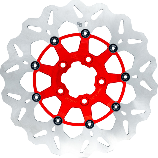 GBRAKES Wave® Brake Rotor - Front - 12.5" - Red GBDU029