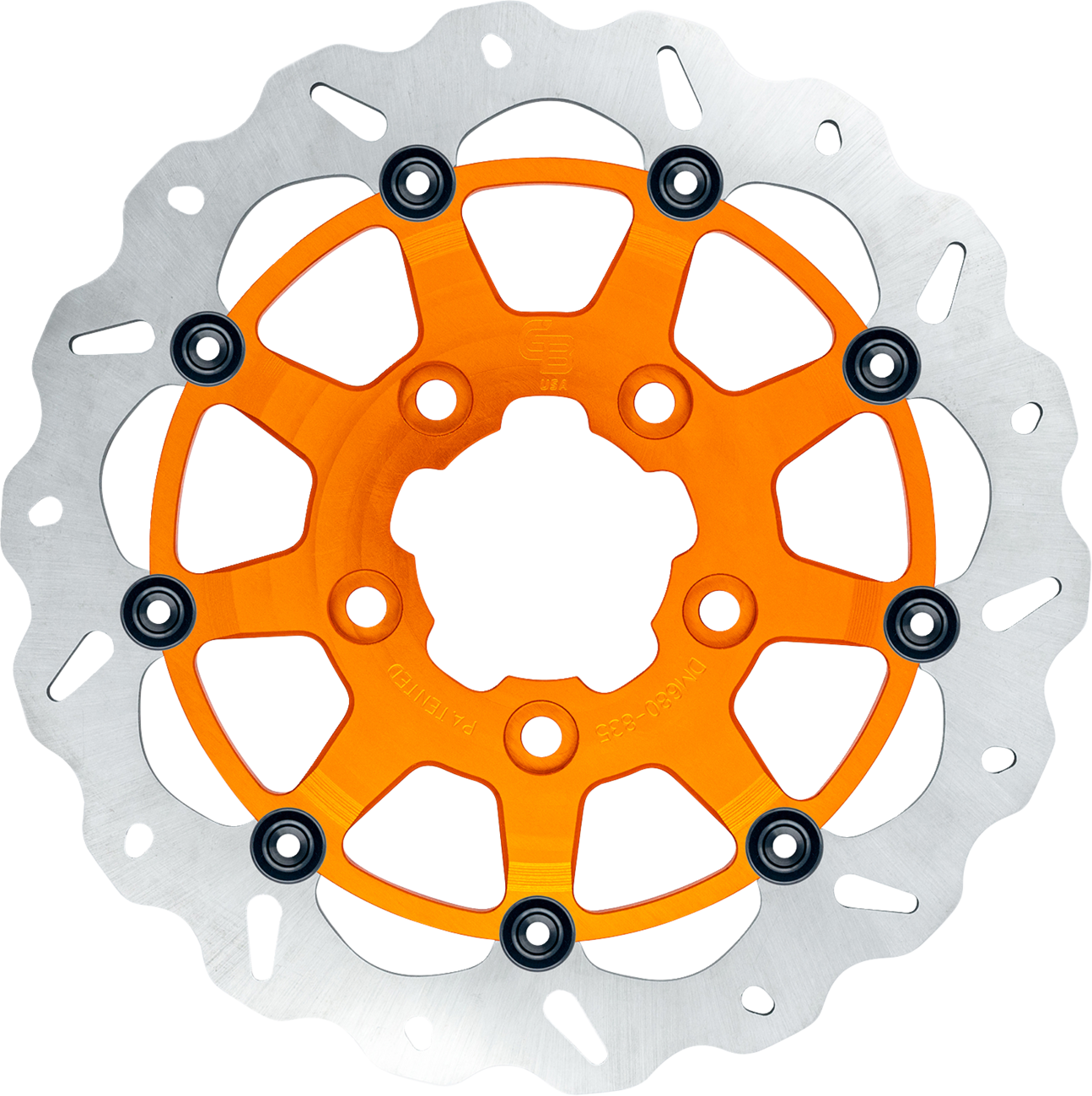 GBRAKES Wave® Brake Rotor - Front - 13" - Narrow Band - Orange GBDU037