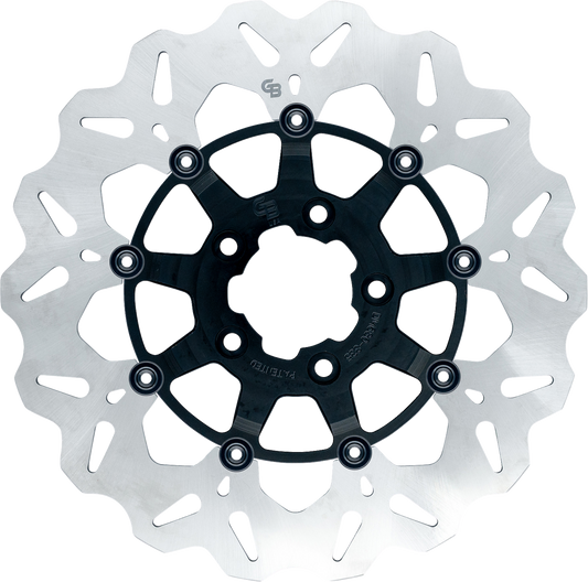 GBRAKES Brake Rotor - Front - Black GBDU003