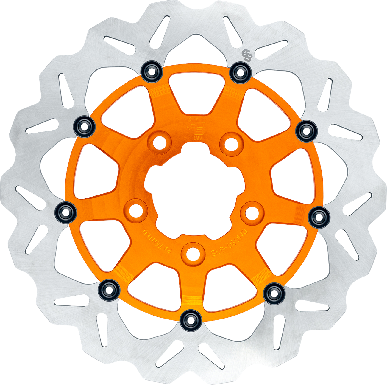 GBRAKES Wave® Brake Rotor - Front - 13" - Orange GBDU033
