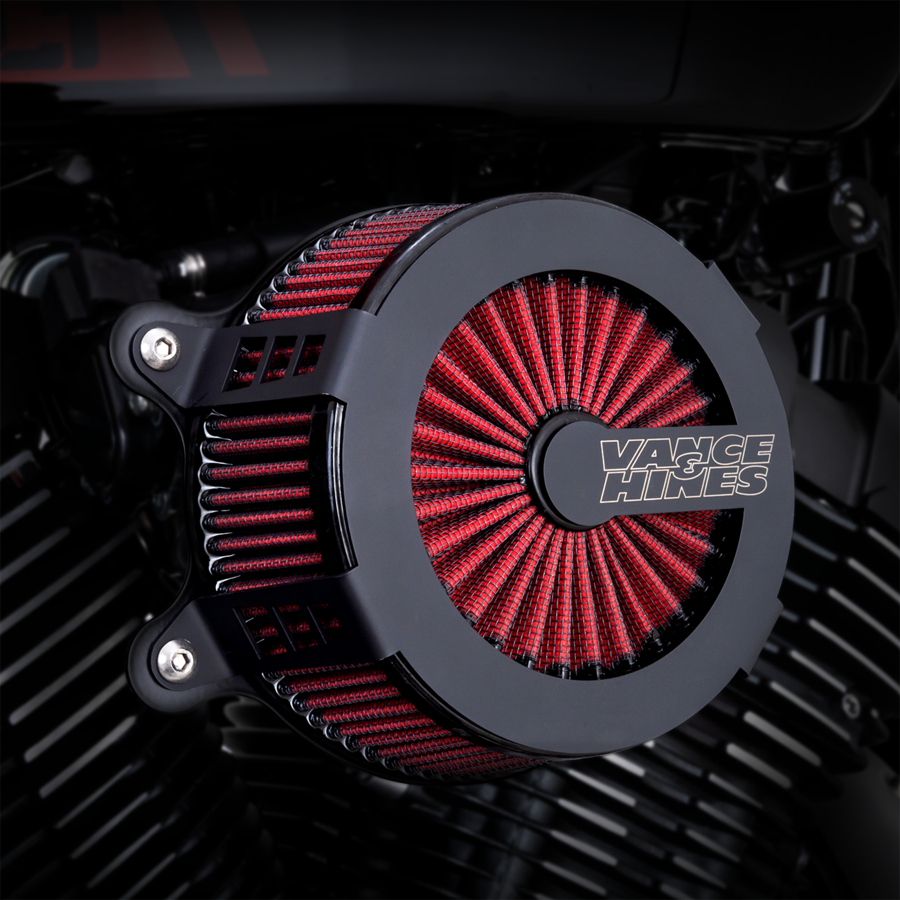 Vance & Hines VO2 Cage Fighter Air Intake Kit - Black (Part #41128)