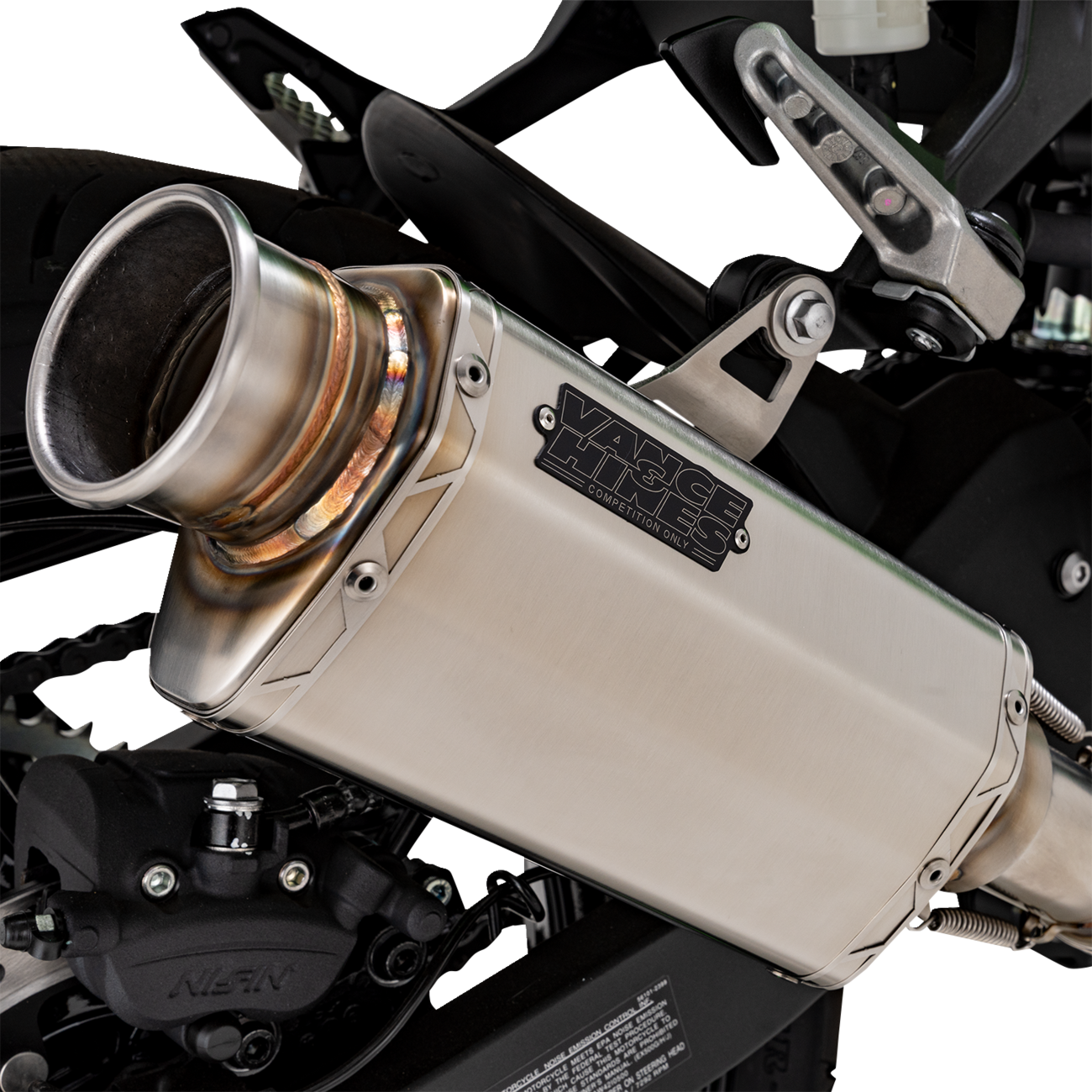 Vance & Hines VS-6 Slip-On Muffler for Kawasaki Z/Ninja 500 – Stainless Steel Part 33601