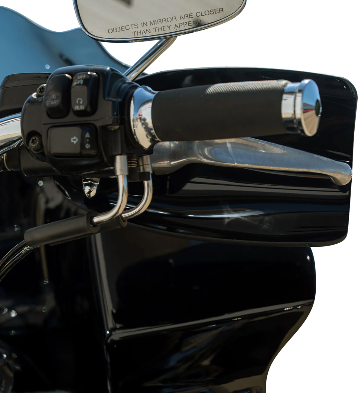 KLOCK WERKS Flare® Handguards - Harley-Davidson Hydraulic Clutch - Black KWS-01-0120-HC