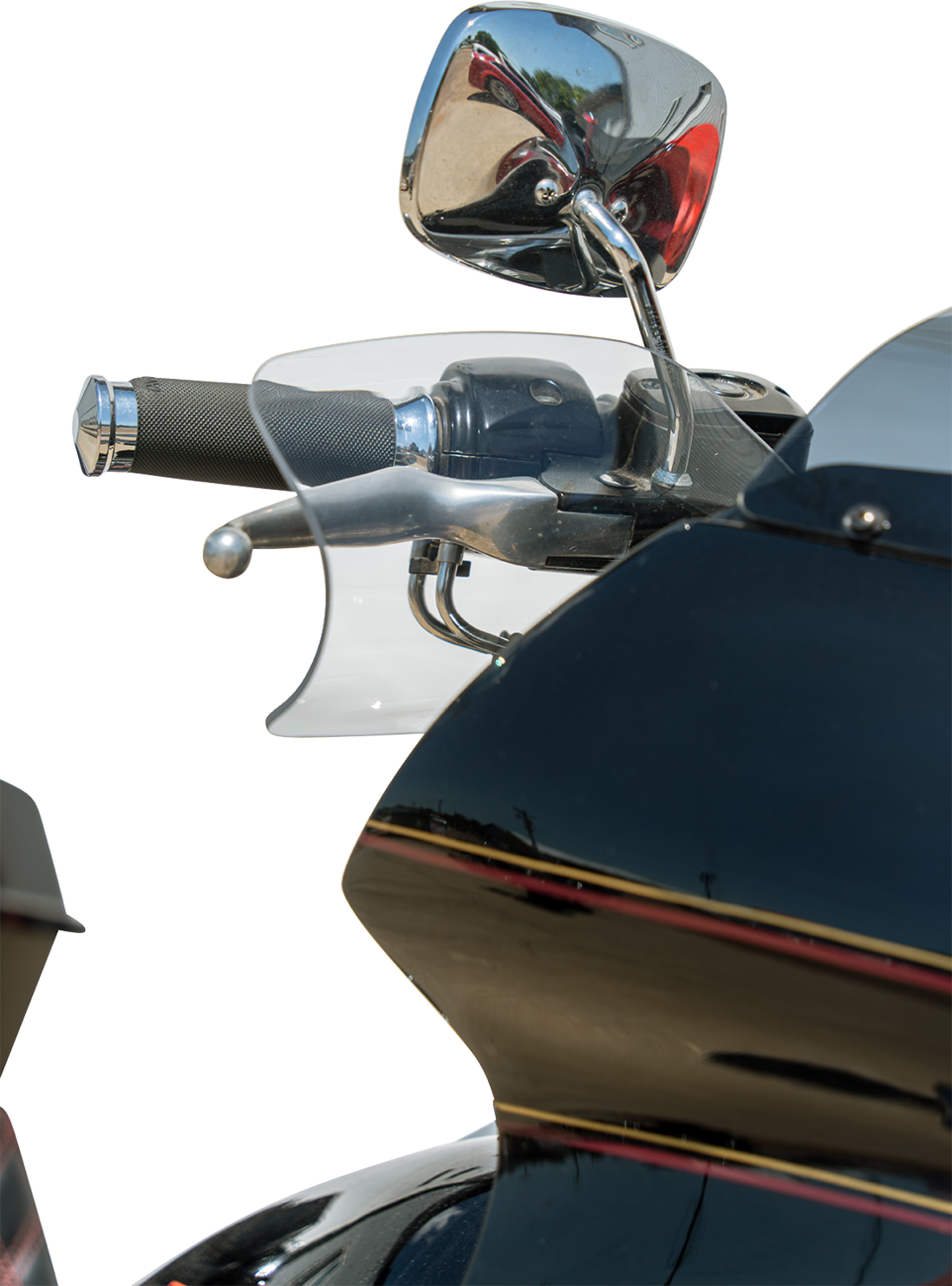 KLOCK WERKS Flare® Handguards - Harley-Davidson Cable Clutch - Clear KWS-01-0121-CC