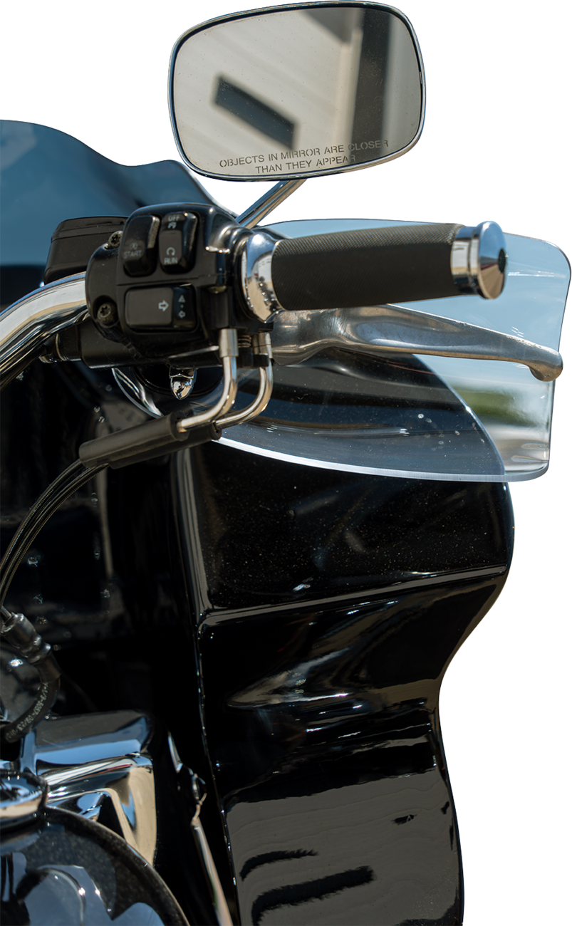 KLOCK WERKS Flare® Handguards - Harley-Davidson Cable Clutch - Clear KWS-01-0121-CC
