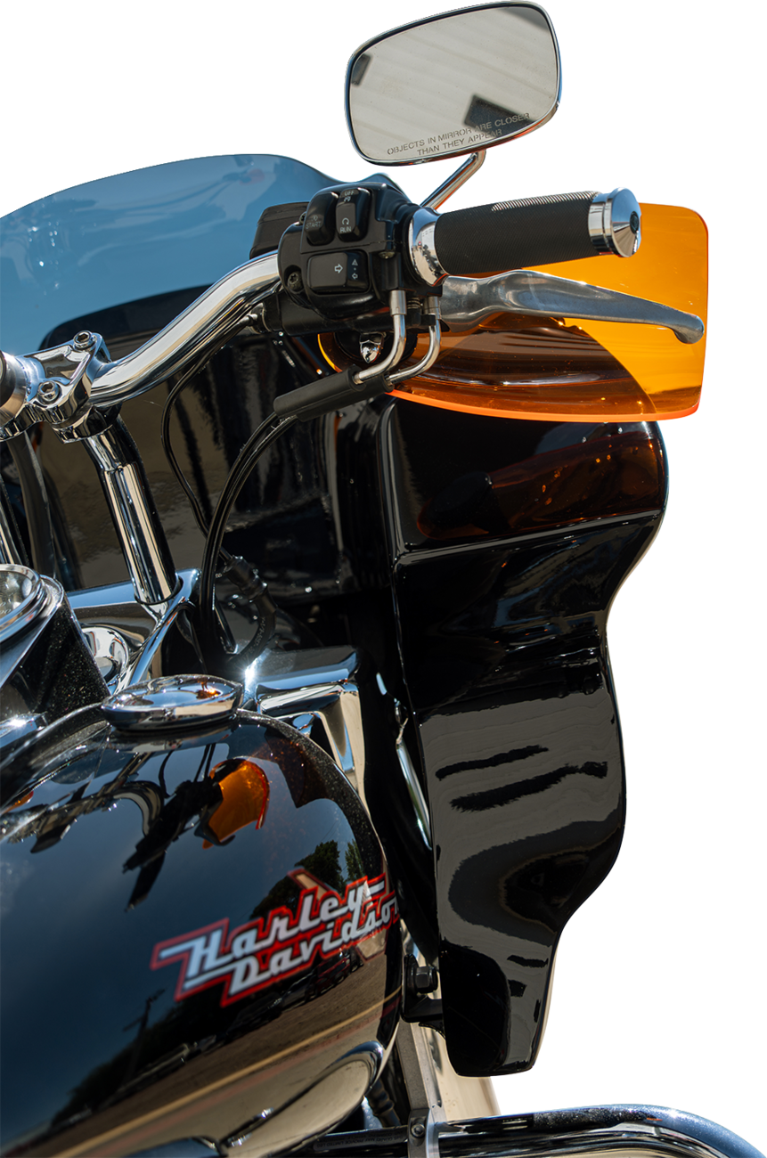 KLOCK WERKS Flare® Handguards - Harley-Davidson Cable Clutch - Orange Ice KWS-01-0125-CC