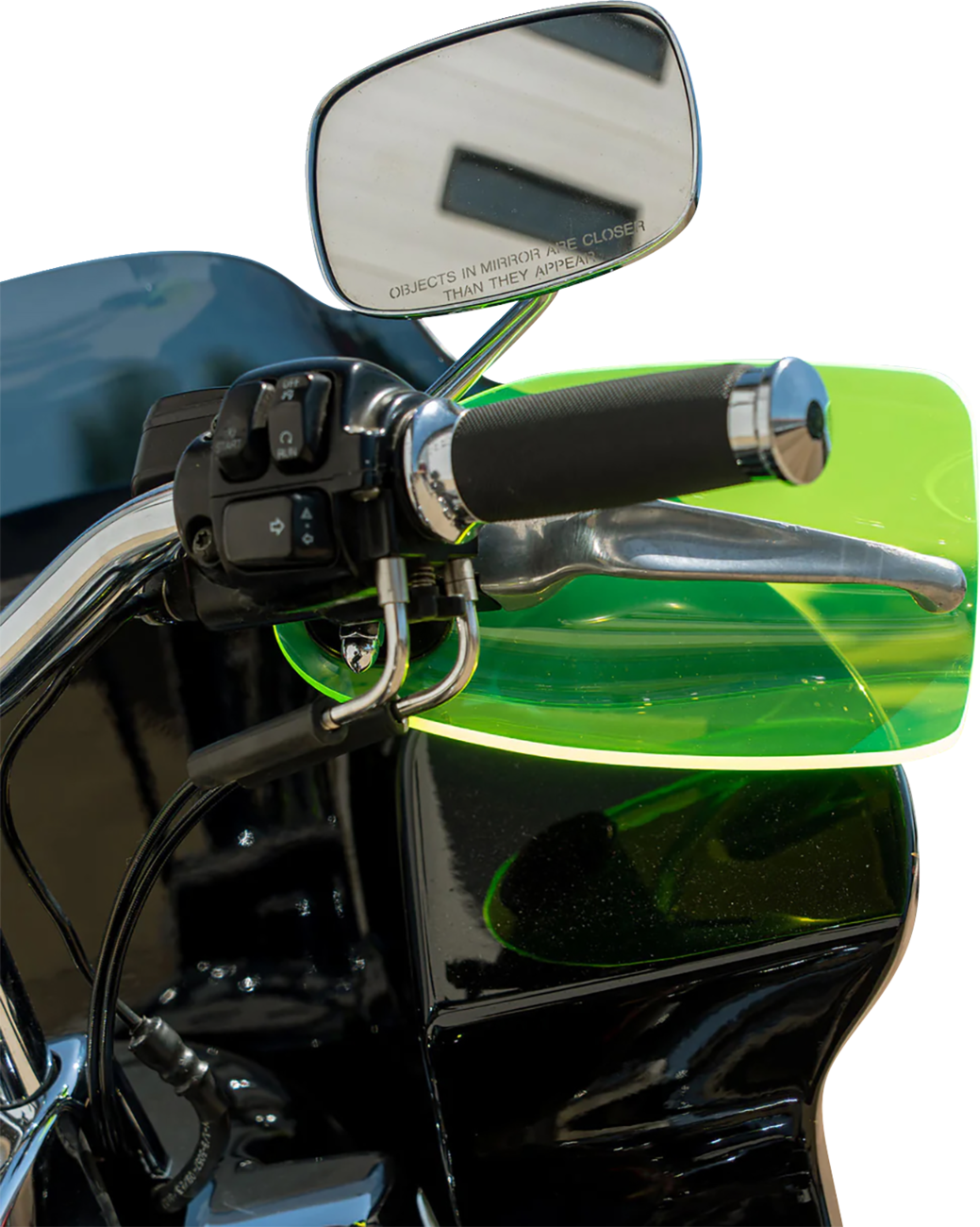 KLOCK WERKS Flare® Handguards - Harley-Davidson Hydraulic Clutch - Green Ice KWS-01-0127-HC