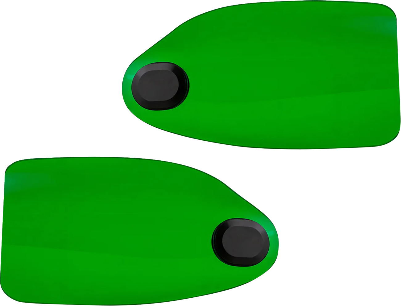 KLOCK WERKS Flare® Handguards - Harley-Davidson Hydraulic Clutch - Green KWS-01-0132-HC