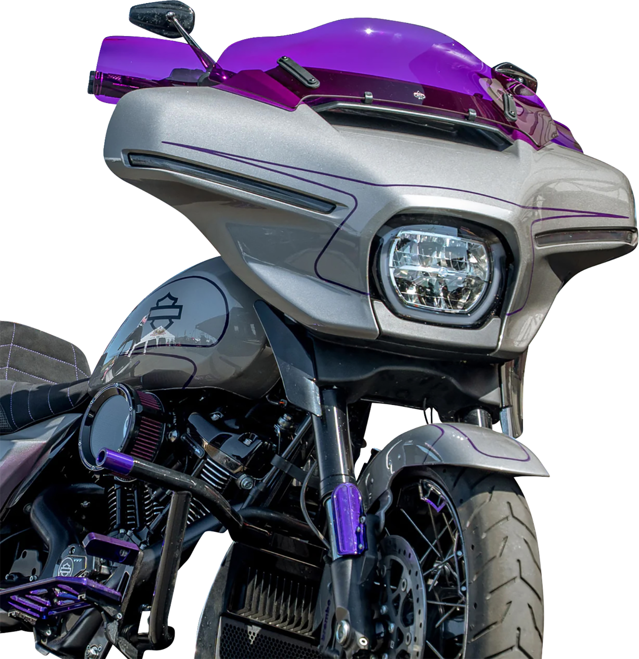 KLOCK WERKS Flare® Handguards - '23-'25 Harley-Davidson - Purple KWS-01-0134-23