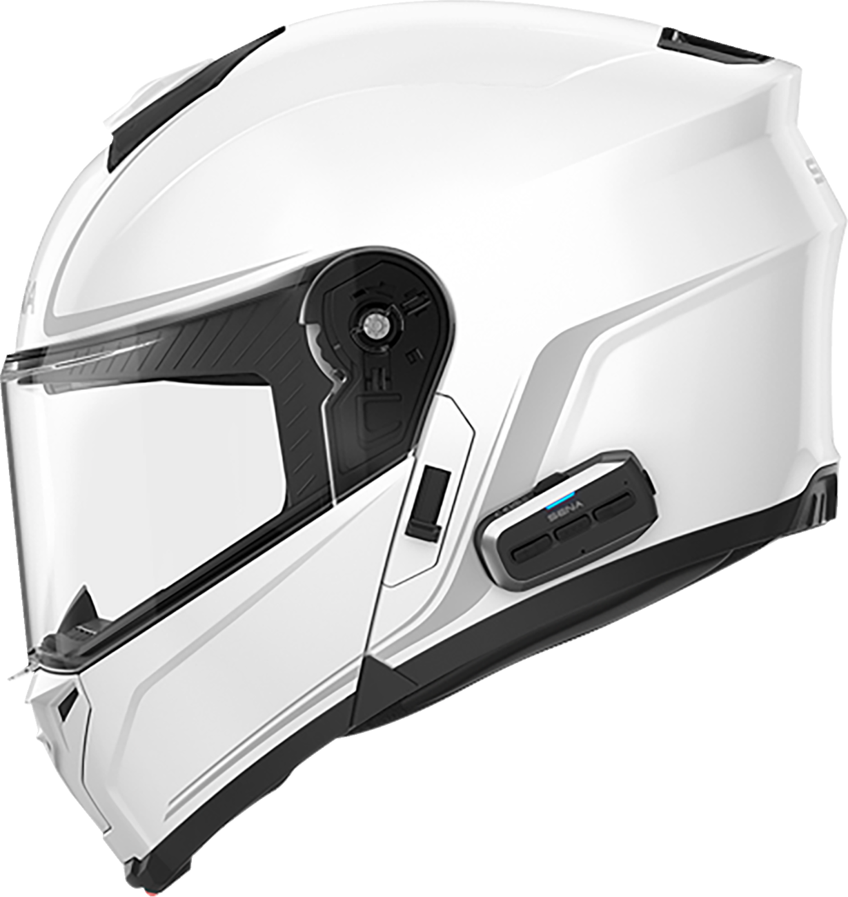 SENA Outrush 2 Mesh Modular Helmet - Gloss White Large (Part Number: OUTRUSH2-GW00L1)