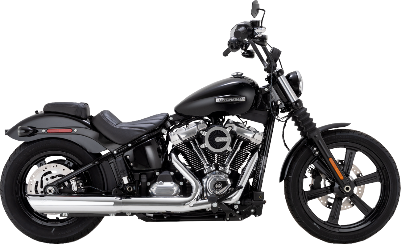 Vance & Hines Twin Slash Slip-On Muffler Chrome for Softail 16750