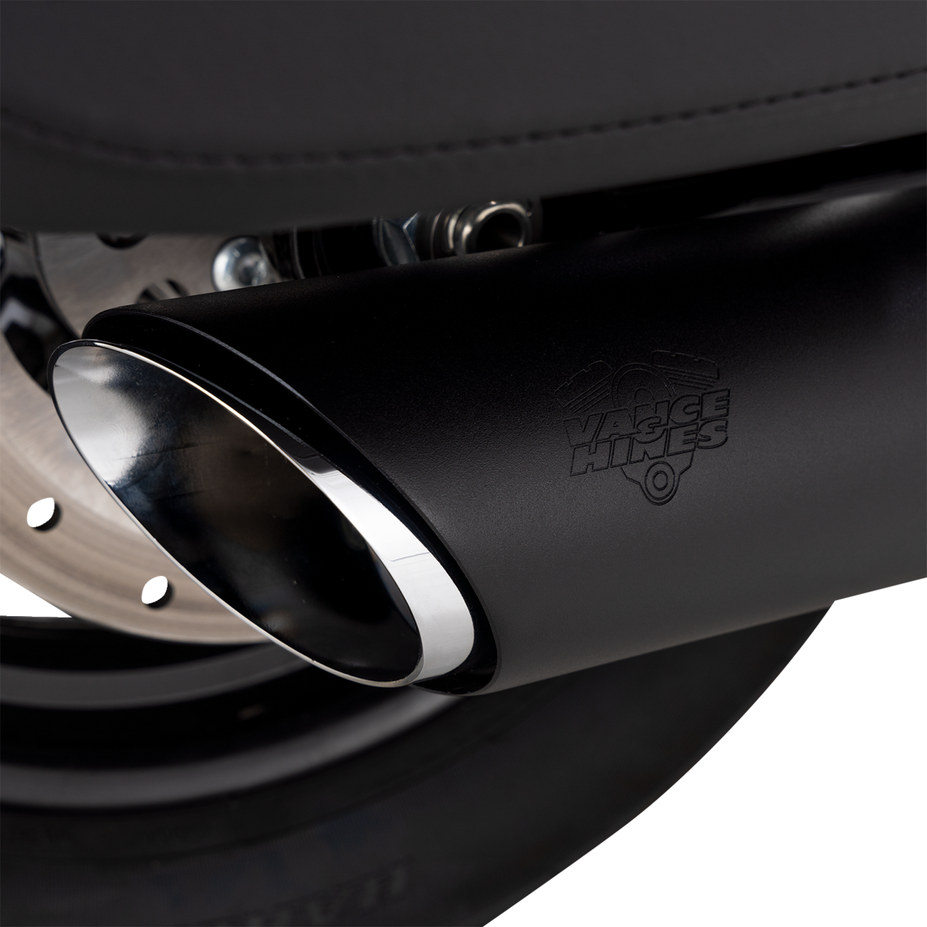 Vance & Hines Twin Slash Slip-On Muffler for Softail 46750 - Black