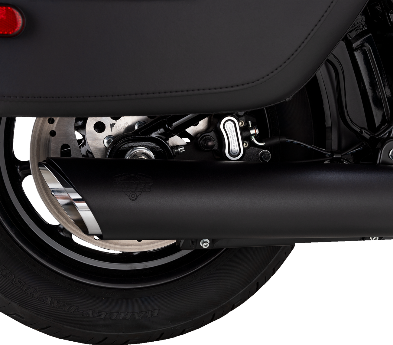 Vance & Hines Twin Slash Slip-On Muffler for Softail 46750 - Black