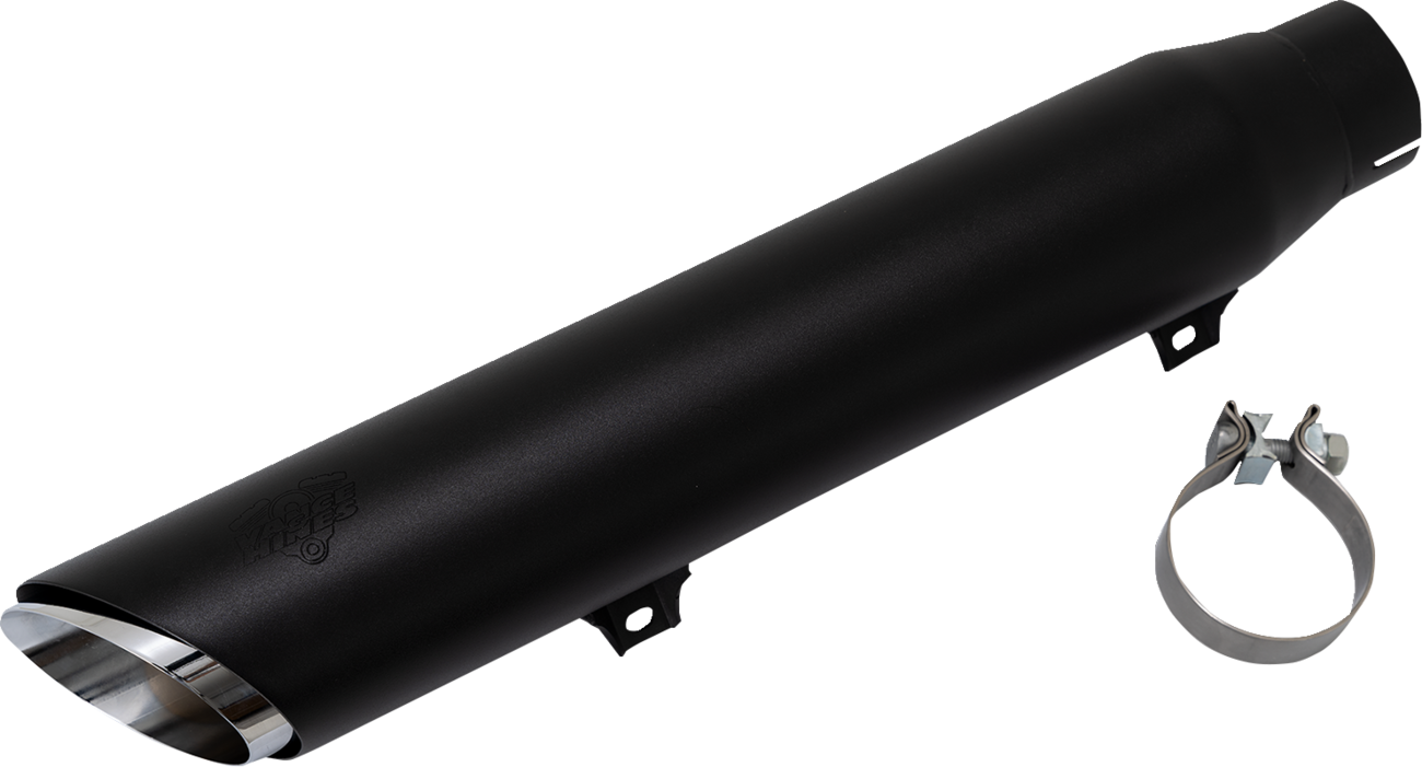 Vance & Hines Twin Slash Slip-On Muffler for Softail 46750 - Black