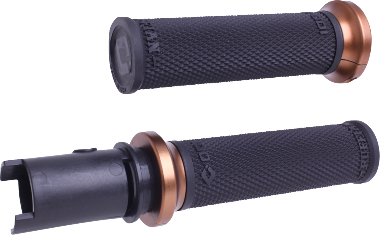 ODI Ruffian Lock-On Street Grips - CVO - Black/Bronze V30HTCB-Z