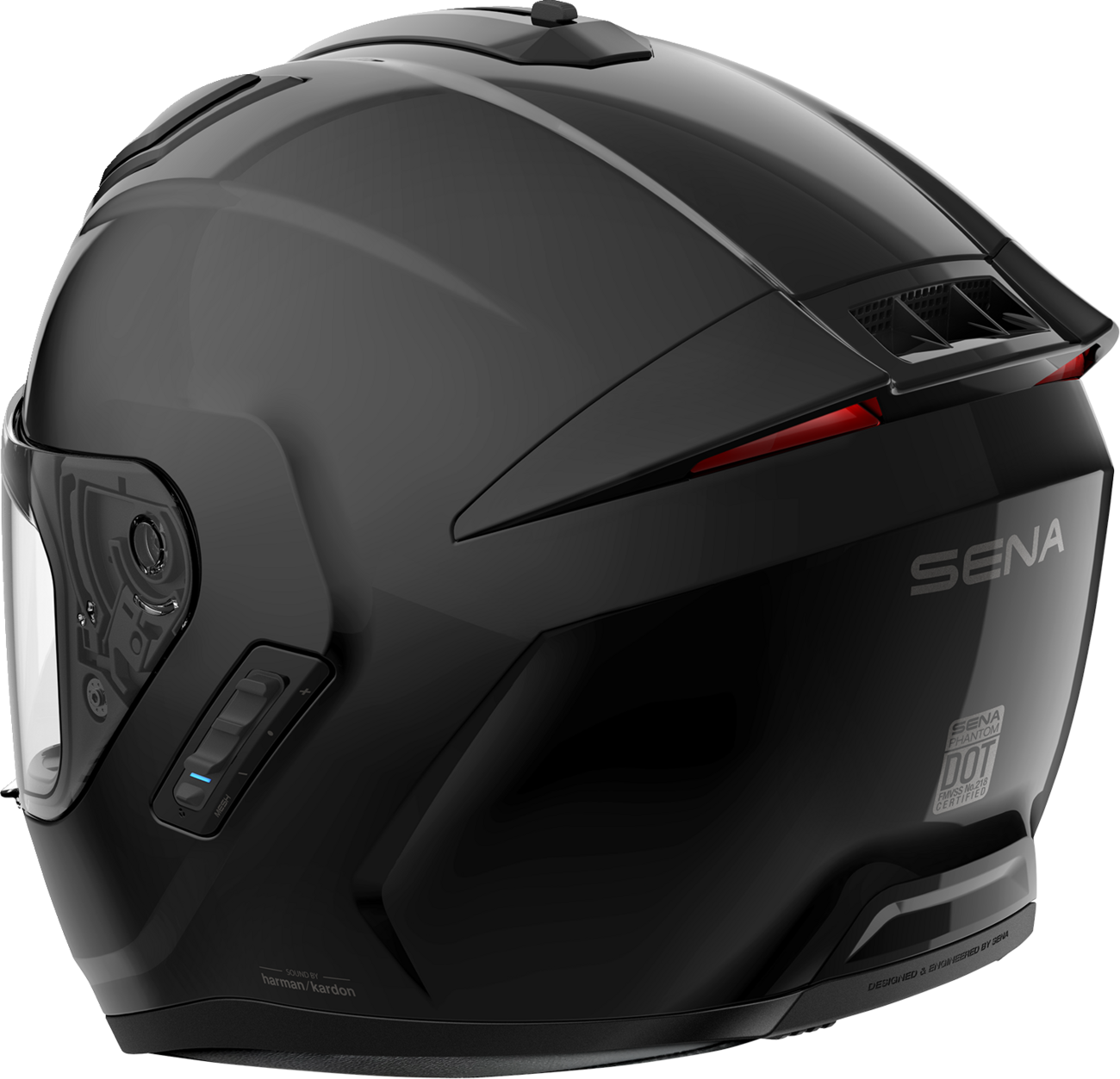 SENA Phantom ANC Helmet - Gloss Black - XL (Part Number: PHANTOMANC-GB0XL3)