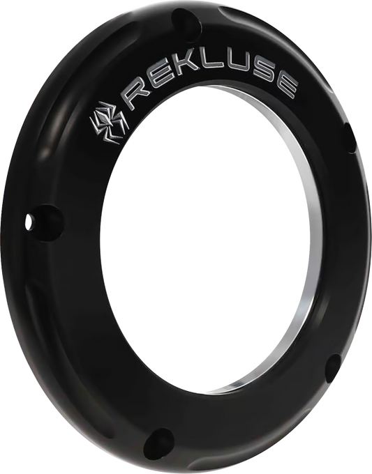 REKLUSE Clear Derby Cover for M8 Models - Black/Anodized, Part RMS-0515027