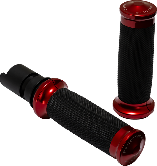 PERFORMANCE MACHINE (PM) Contour Color Grips - '24+ Harley-Davidson - Red 0063-2105M-R