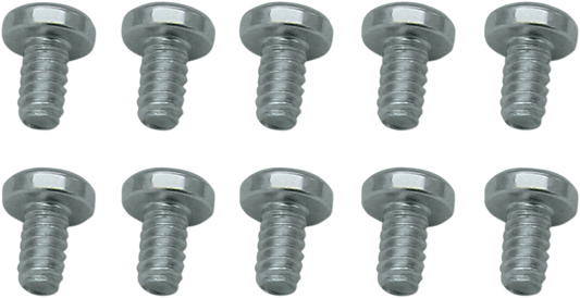 S&S CYCLE 6-32 x 1/4 inch Zinc-Plated Steel Throttle Plate Screws - 10 Pack