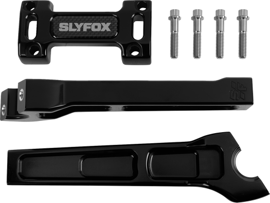 SLYFOX Handlebar Riser Kit - Straight, 8-Inch Rise, 1-Inch Clamping, Made in USA - Part SF-1001-08-B