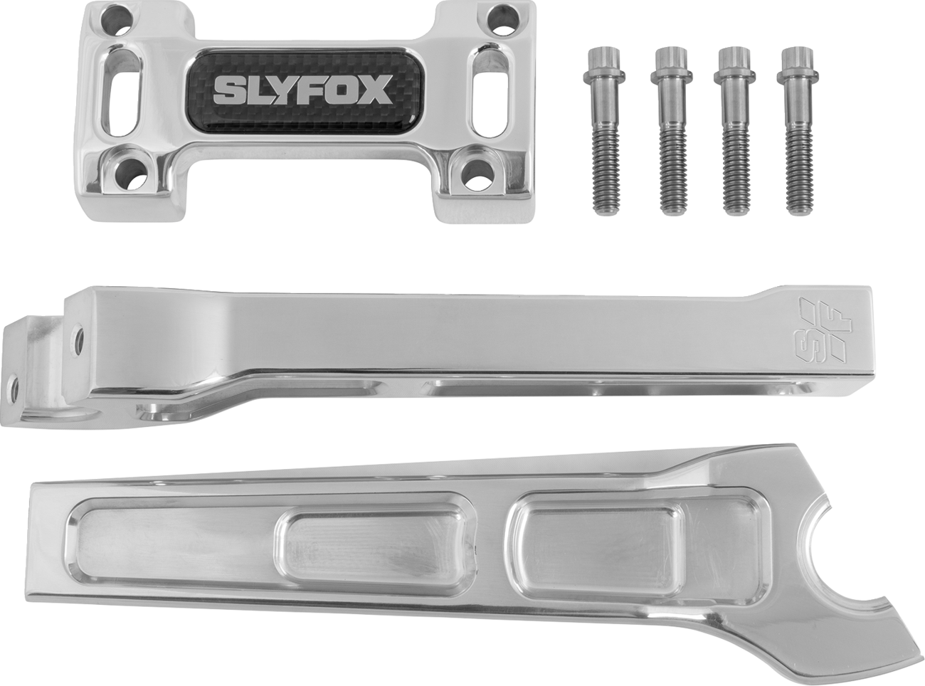 SLYFOX Handlebar Riser Kit - Straight, 8-inch Rise, 1-inch Clamping - Part Number SF-1001-08-R