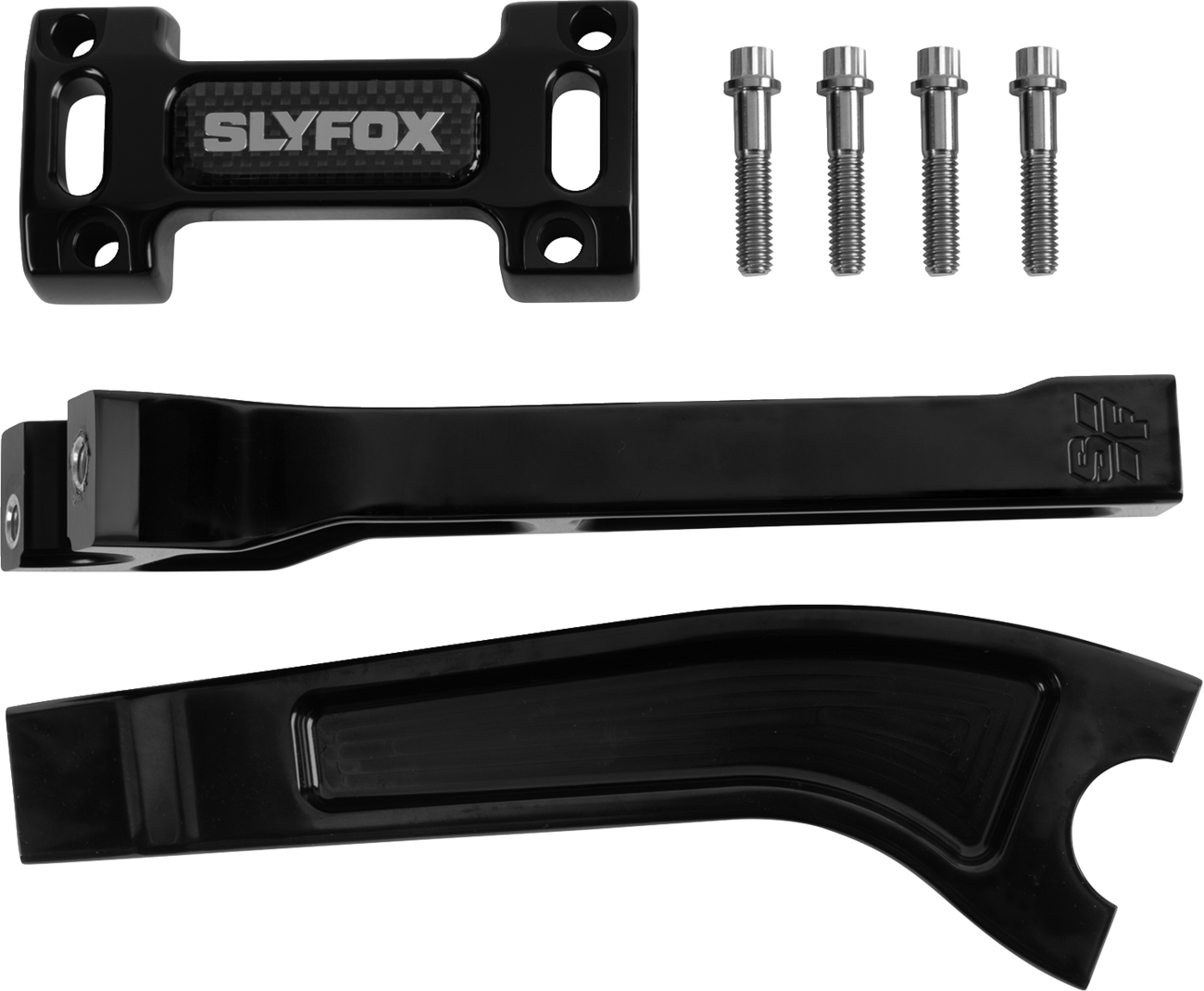 SLYFOX Handlebar Riser Kit - Pullback, 8-Inch Rise, 1-1/8-Inch Clamping - Model SF-1004-08-B