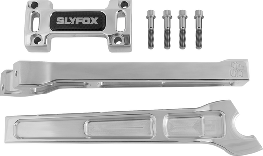 SLYFOX Handlebar Riser Kit - Straight, 10-Inch Rise, 1-inch Clamping, Model SF-1001-10-R