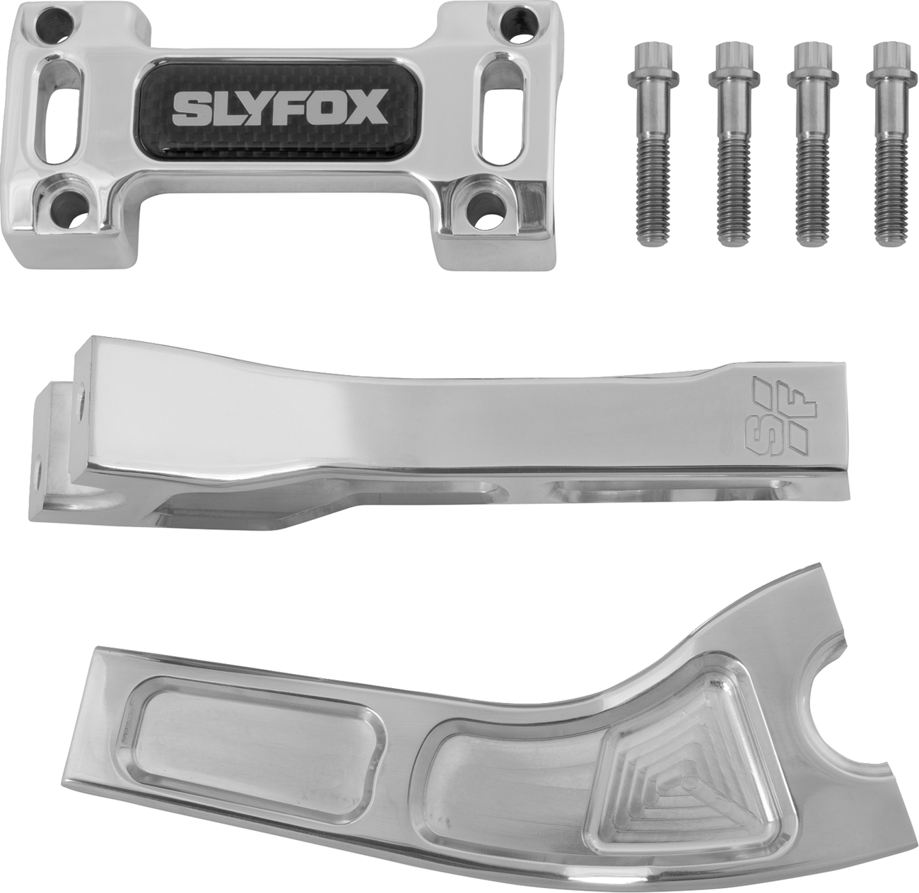 SLYFOX Handlebar Riser Kit - Pullback - 6 Inch Rise - 1 Inch Clamping - SF-1002-06-R