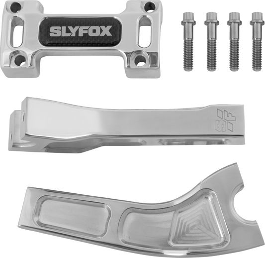 SLYFOX Handlebar Riser Kit - Pullback - 6 Inch Rise - 1 Inch Clamping - SF-1002-06-R