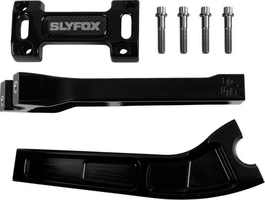 SLYFOX Handlebar Riser Kit SF-1002-08-B - 8 Inch Rise, 1 Inch Clamping, Black