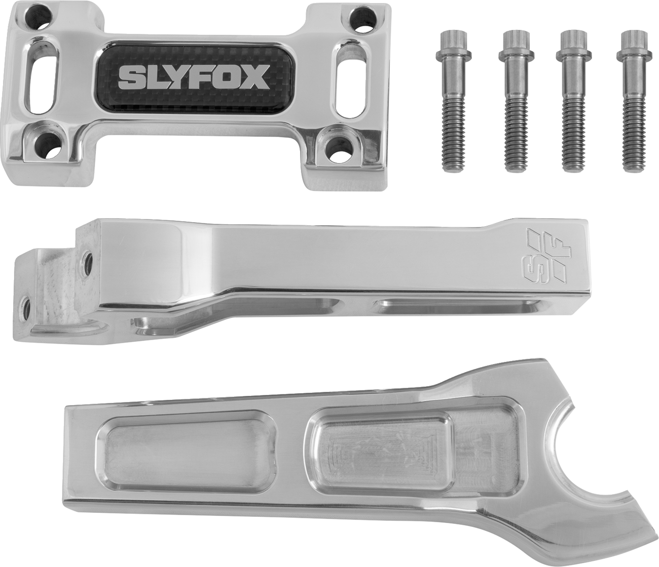 SLYFOX Handlebar Riser Kit - Straight, 6-Inch Rise, 1-1/8" Clamping, Part Number SF-1003-06-R by SLYFOX