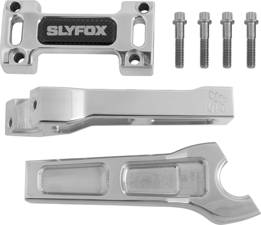 SLYFOX Handlebar Riser Kit - Straight, 6-Inch Rise, 1-1/8" Clamping, Part Number SF-1003-06-R by SLYFOX
