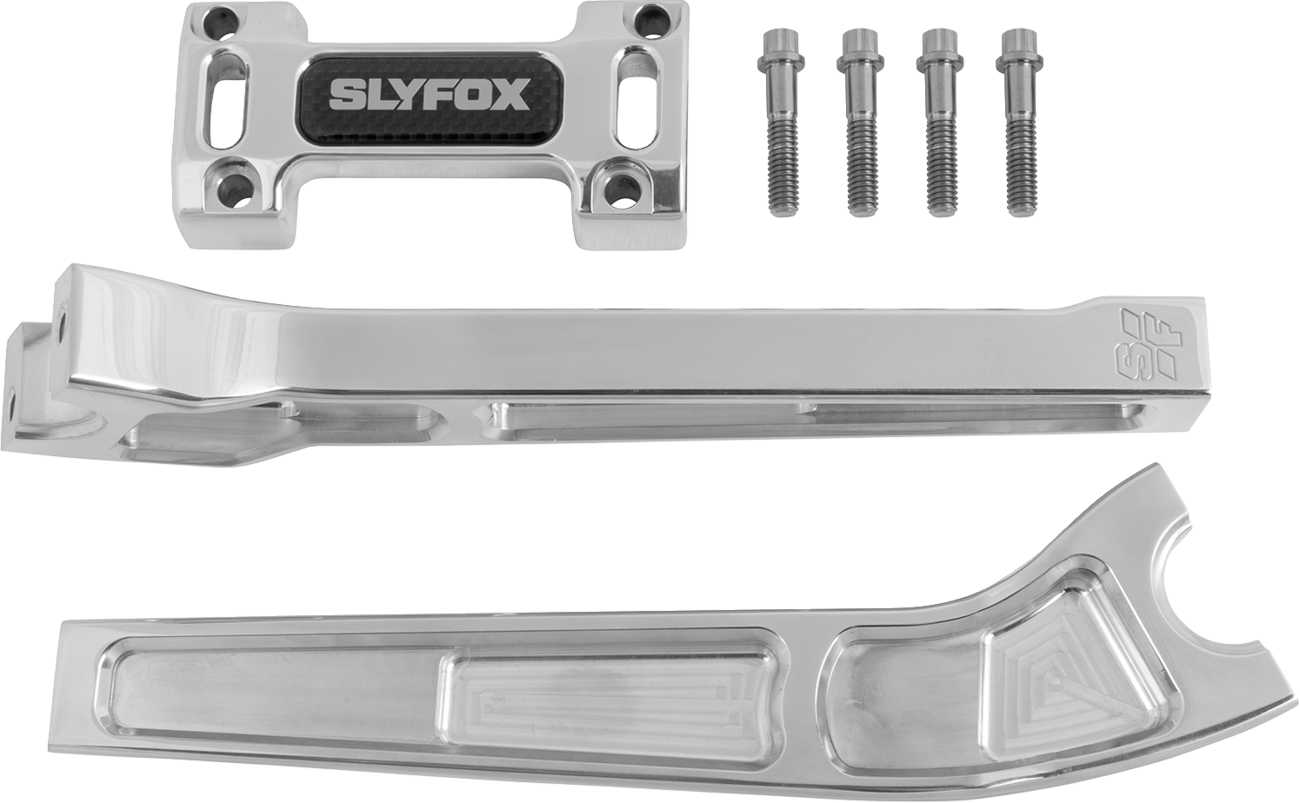 SLYFOX Handlebar Riser Kit SF-1004-10-B – 10" Rise, 1-1/8" Clamping, Black