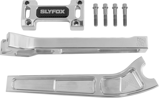 SLYFOX Handlebar Riser Kit SF-1004-10-B – 10" Rise, 1-1/8" Clamping, Black