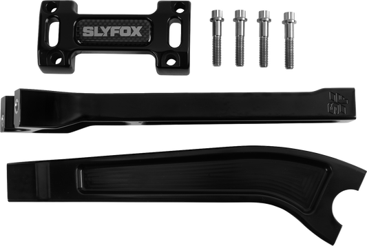SLYFOX Handlebar Riser Kit - 10-Inch Rise, Pullback, 1-1/8-inch Clamping, Model SF-1004-10-R