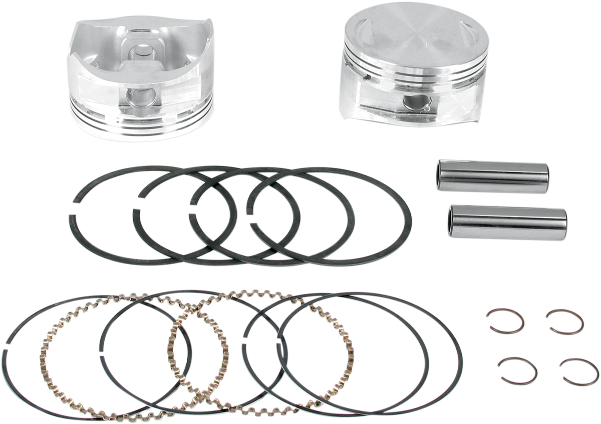 S&S CYCLE Piston Kit for 100 and 107 Inch Super Sidewinder Engines - Part Number 92-1401