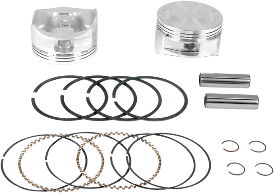 S&S CYCLE Piston Kit for 100 and 107 Inch Super Sidewinder Engines - Part Number 92-1401