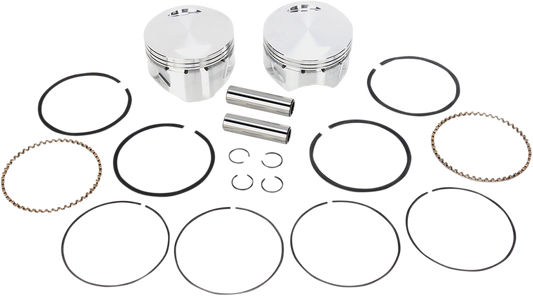 S&S CYCLE Piston Kit - For 113" Super Sidewinder® - 4.000" - +0.020" 92-1412