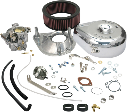 S&S CYCLE Super E Carburetor Kit with Manifold for Sportster 11-0404